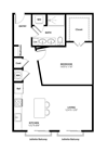 A2 one bedroom floorplan with 748 square feet A2 one bedroom floorplan with 748 square feet at The Westlyn, Warrenville, Illinois