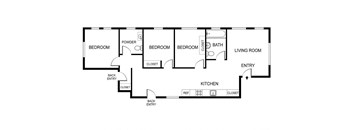 1338 W Argyle 3 bedroom apartment home