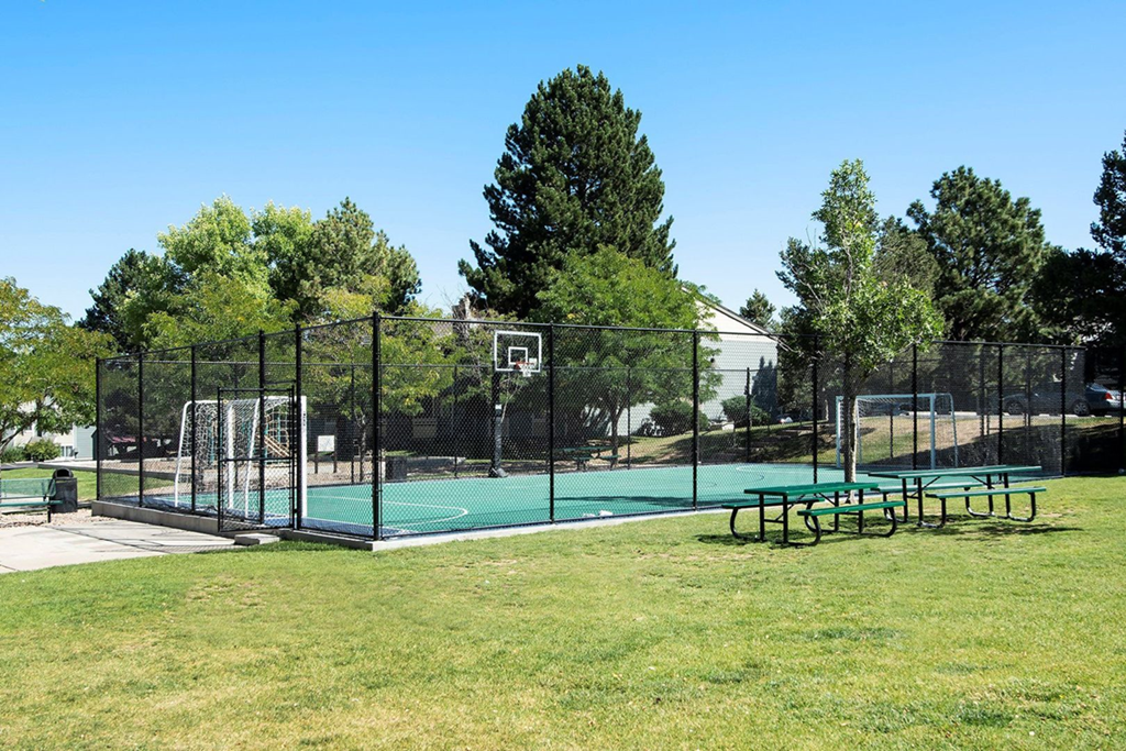 Sports court at Avery Park in Englewood, CO