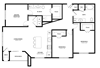 C1 three bedroom floorplan with 1448 square feet C1 three bedroom floorplan with 1448 square feet at The Westlyn, Warrenville, 60555