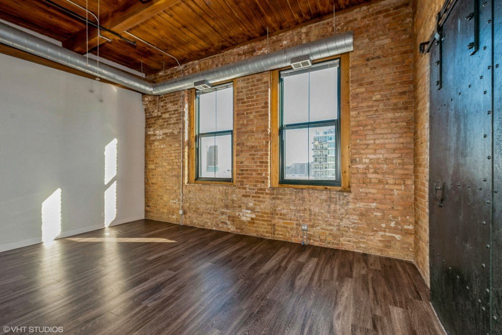 Modern industrial vibe with chic historic touches at Carriage House Lofts, Chicago, Illinois