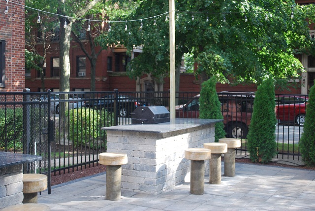 Exteriors-Community Grilling Area  at 5550 S Dorchester, Chicago