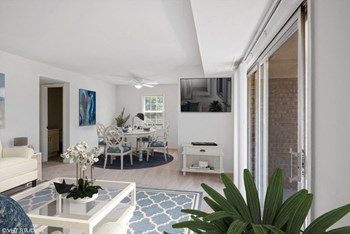 Bright living space with ceiling fan Bright living space with ceiling fan - Photo Gallery 2
