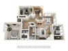 2 bed 1 bath floorplan with 895 square feet, B1 2 bed 1 bath floorplan with 895 square feet, B1 at Creekfront at Deerwood, Florida
