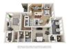 2 bed 2 bath Town Home floorplan with 1196 square feet, B8 2 bed 2 bath Town Home floorplan with 1196 square feet, B8 at Creekfront at Deerwood, Jacksonville, FL, 32256