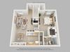 1Bed, 1Bath Floor Plan at Stone Harbor in Panama City FL 1Bed, 1Bath Floor Plan at Stone Harbor in Panama City FL