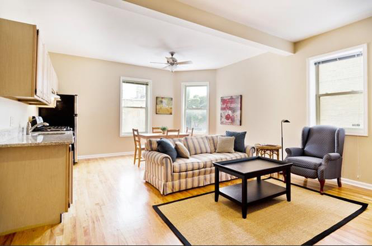 Open Kitchen and Living Area