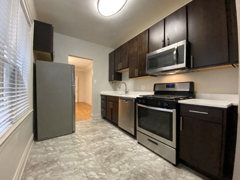 Beautiful kitchen with stainless steel appliances and dishwasher