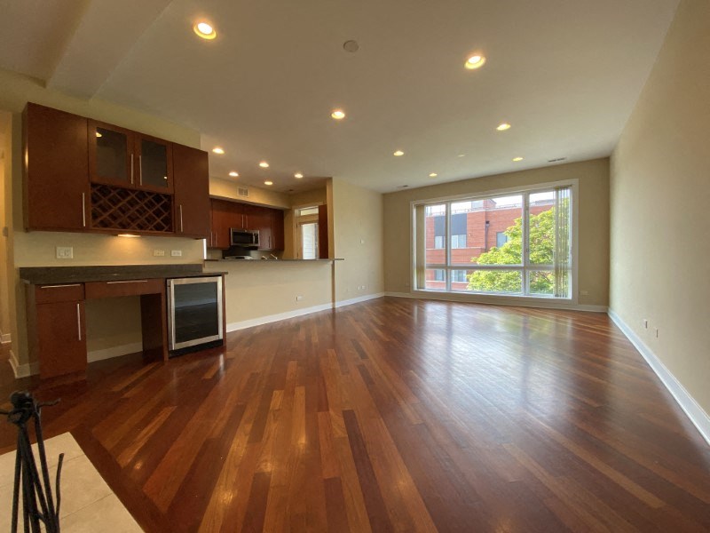 Gorgeous living space with floor to ceiling windows