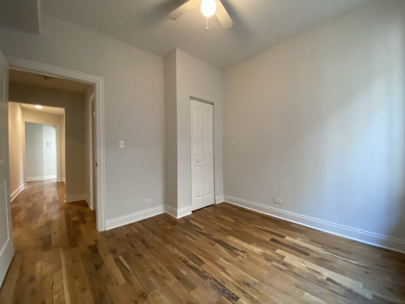 Bright interiors with a built-in ceiling fan