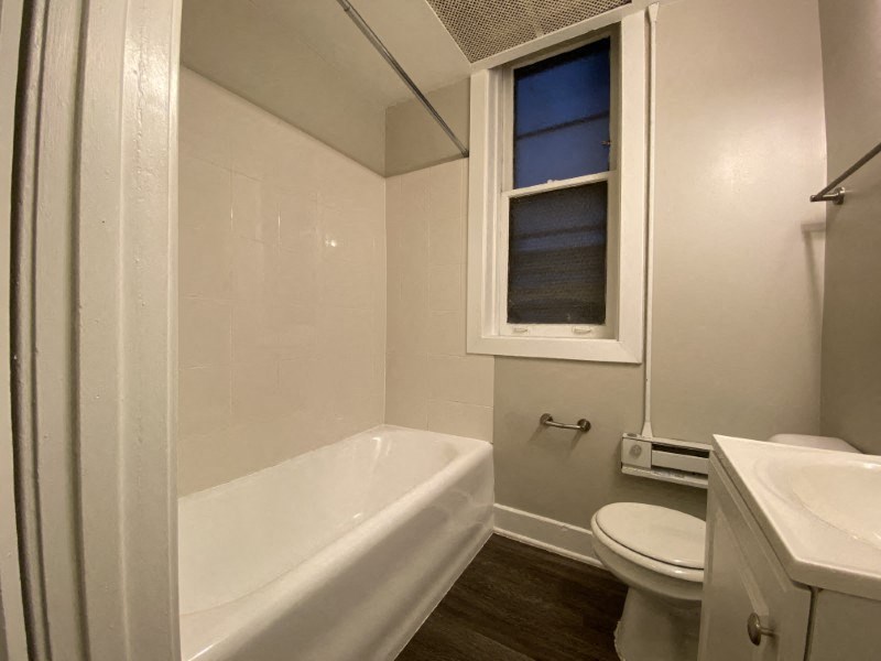 Clean white bathroom