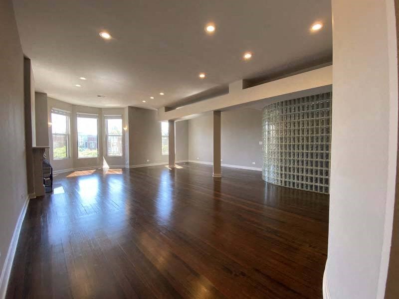 Breathtaking living space with large windows