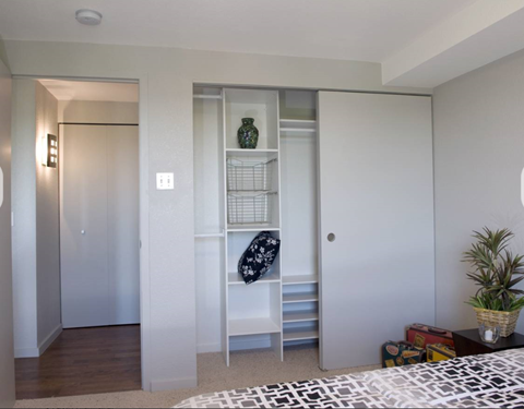 Spacious Closets in Bedrooms at Metropolis in Denver, CO