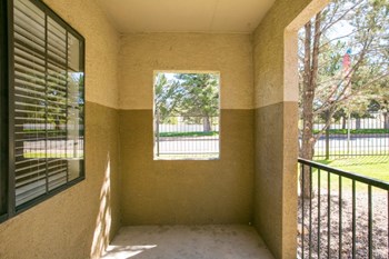 Private covered patio with space for seating Private covered patio with space for seating - Photo Gallery 5