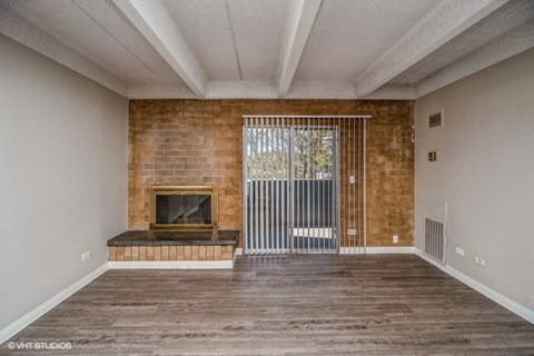 Living area with lots of natural lighting at The Helix in Denver, CO