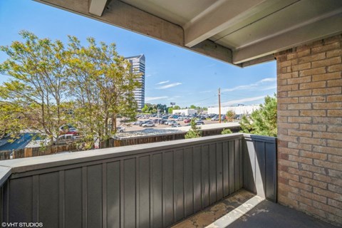 Large private balcony at The Helix in Denver, CO