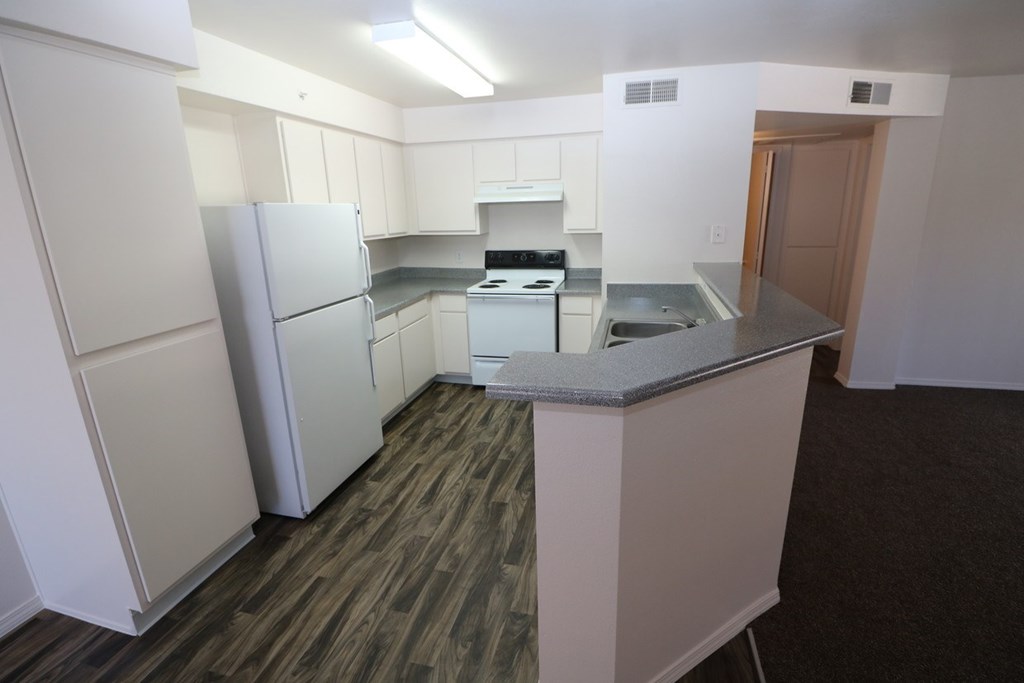 Kitchen with a large pantry at Canon de Arrowhead in Albuquerque, New Mexico