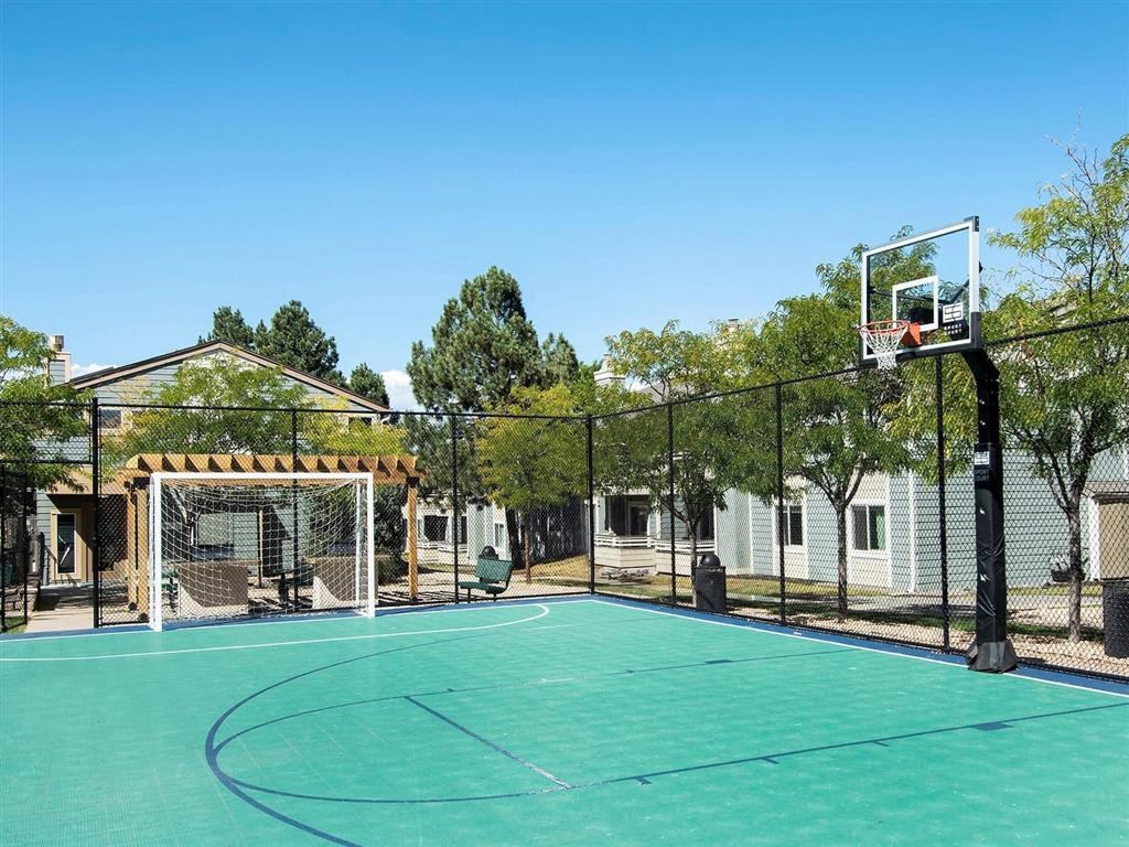 Basketball court at Avery Park in Englewood, CO