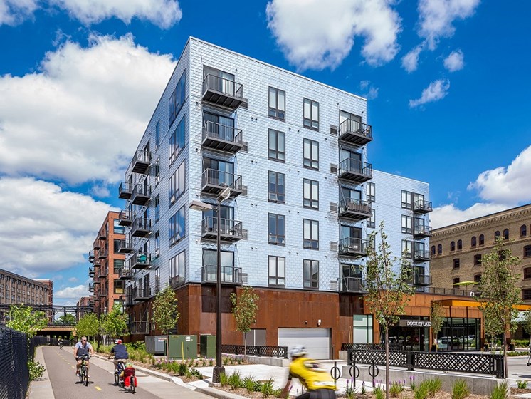 Modern exterior of community