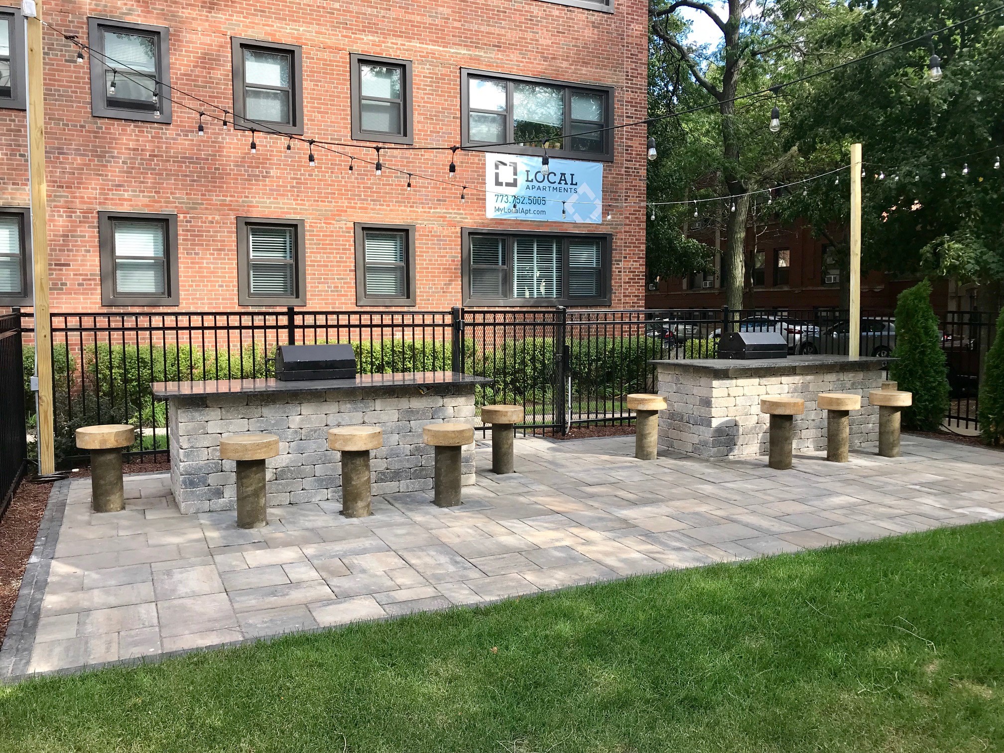 Exteriors-Community Grilling Area  at 5550 S Dorchester, Chicago, 60637