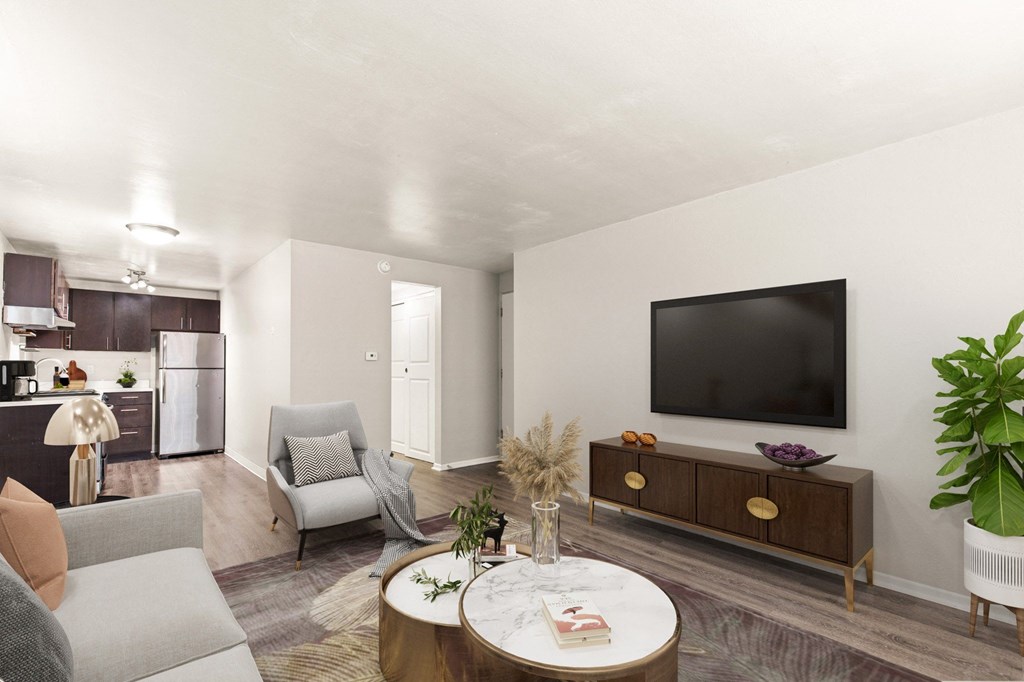 the preserve at ballantyne commons living room and kitchen