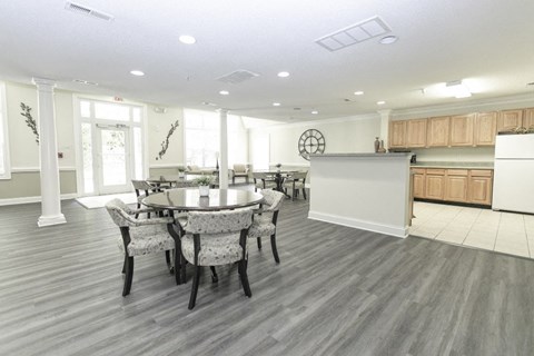 Large community room area for residents to enjoy with plenty of seating.