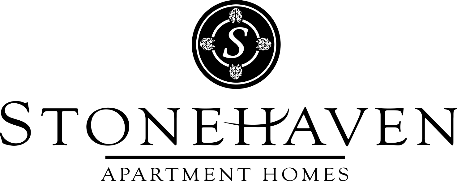 A white logo with the letter S in the center of a circle, surrounded by smaller circles and leaves.