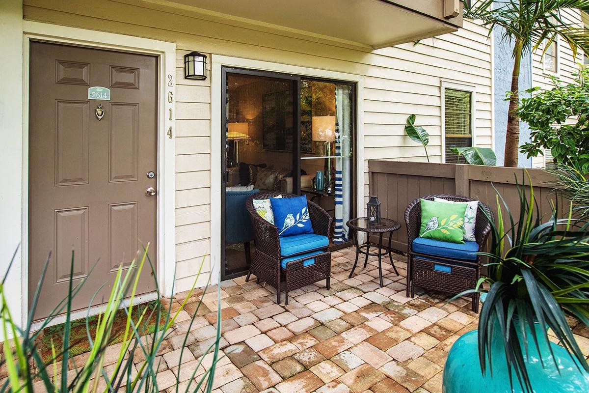 Enjoy your very own private patio or balcony Enjoy your very own private patio or balcony