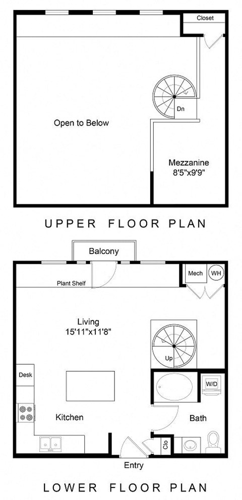 a floor plan of a small house with a kitchen and a living room