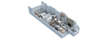 1 Bdrm 1 Bath Flat B