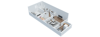 2 Bdrm 1 Bath