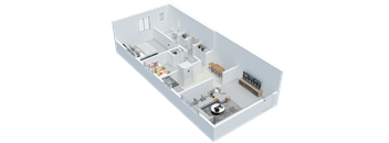 2 Bdrm 1 Bath Deluxe