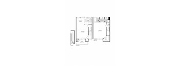 A floor plan of a two-story house with a living room, dining room, kitchen, bathrooms, and a garage.