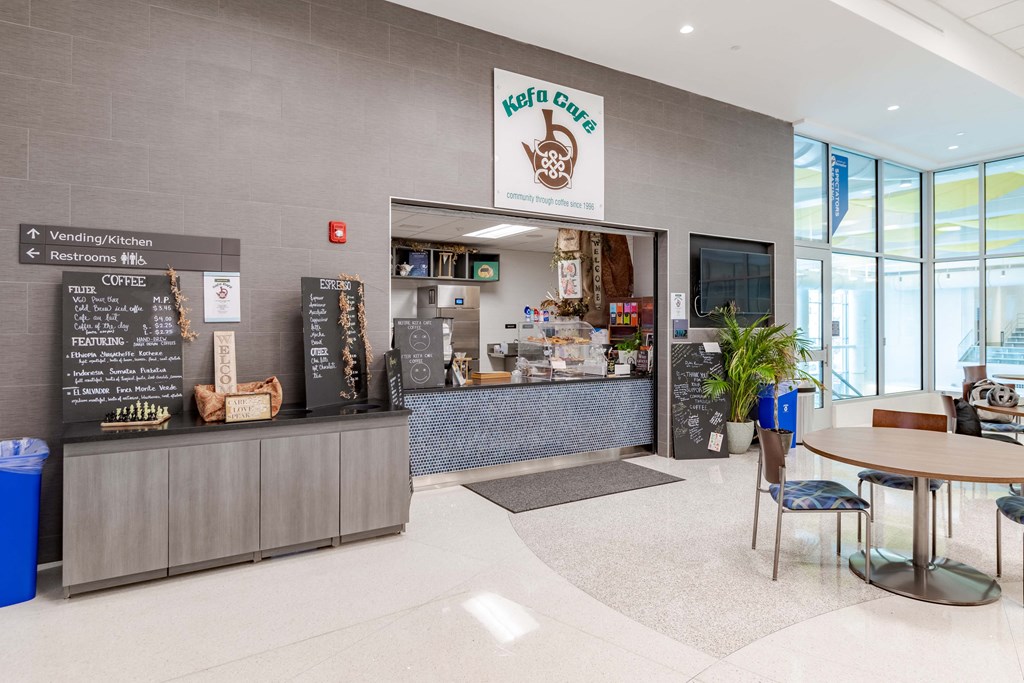 Local coffee shop inside the Silver Spring Recreation and Aquatic Center