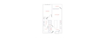 1 bedroom/1 bathroom apartment home