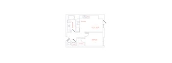 1 bedroom/1 bath apartment home