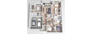 3 bedroom floor plan  the residences at sawmill estates apartments in