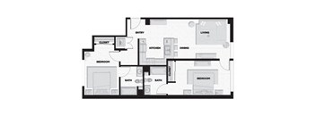 4 bedroom floor plan  apartments in brickell  the nexus