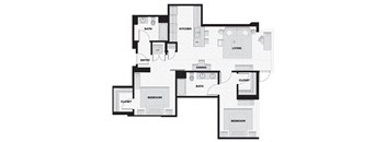 4 bedroom floor plan  apartments in the residences at