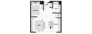 the layout of the floor plan of the apartment