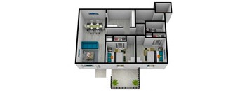 Two Bedroom One Bath Renovated