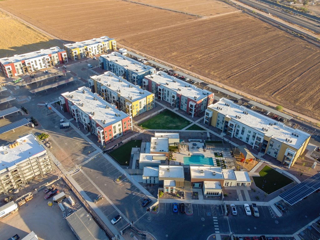Aerial Community View at Copa Flats, Maricopa, 85138