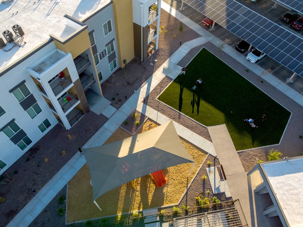 Aerial View Of Apartment at Copa Flats, Maricopa, AZ