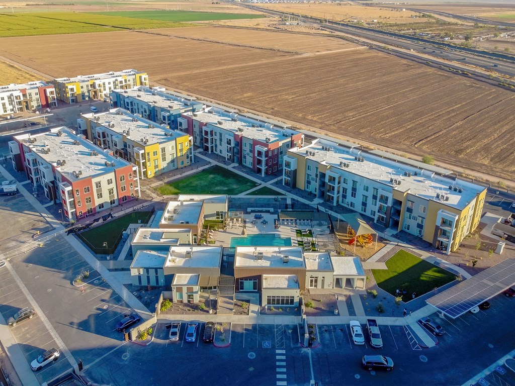 Aerial Community View at Copa Flats, Maricopa, Arizona