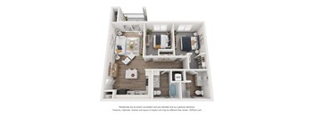 a 1 bedroom floorplan is shown in this image