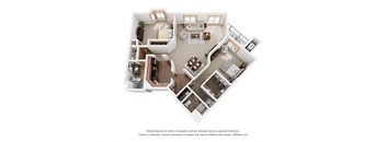 a conceptual drawing of a floor plan of a house