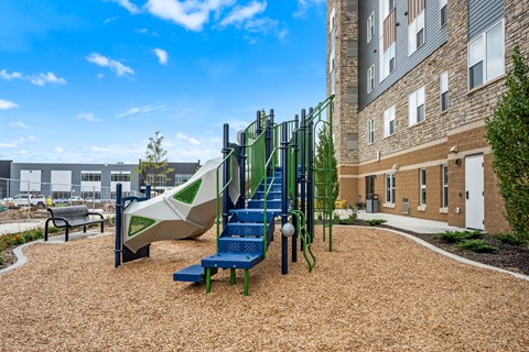 A playground at Decatur Landing I & II, Brooklyn Park