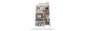 Studio 1 bath F at EastGate Apartments, Rochester, MN