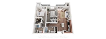 2 bed 2 bath X at EastGate Apartments, Rochester, MN, 55904