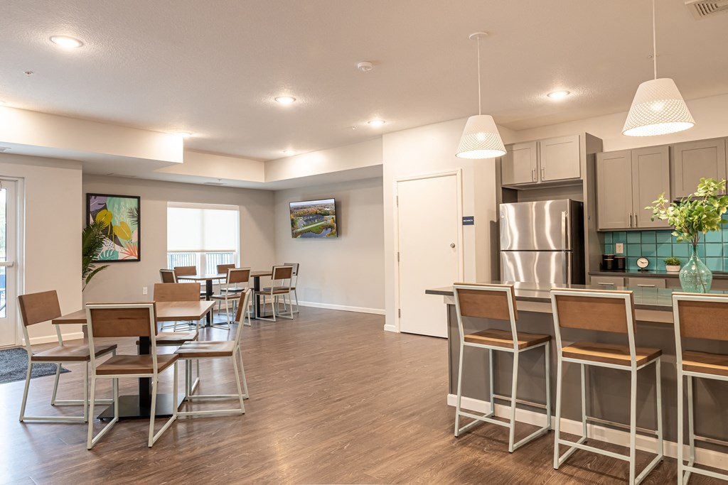 Club Room with Kitchen and Dining